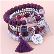occidental style fashion concise all-Purpose watch-face love wings tassel temperament multilayer fashion bracelet