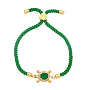 ( green) bracelet woman student lovely occidental style brief handmade weave color ropebrg