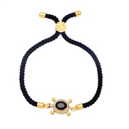 ( black) bracelet woman student lovely occidental style brief handmade weave color ropebrg