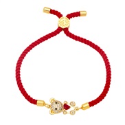 ( red)fashion love samll bracelet woman lovelyins brief samll handmade weave rope braceletbrg