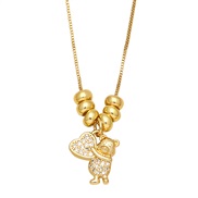 (C) occidental style samll necklace fashion brief love samll pendant clavicle chain womannkb