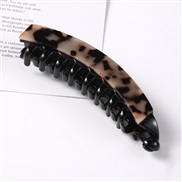 (  Beige.cm)new Korean style woman Acetate sheet hair clip color all-Purpose leopard