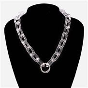 ( transparent)occidental style necklace  punk retro Acrylic chain necklace  fashion all-Purpose beads clavicle chain