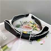 ( black)Korean style long bow eadband style head samll wind temperament eadband belt head buckle woman