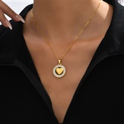 Fashionable simple and sweet OL simple transfer bead personality women necklace