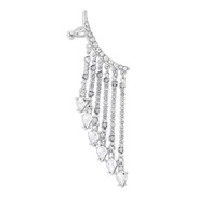( White K)E occidental style  drop diamond brief tassel personality fashion wind woman earrings