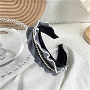 ( gray) Pearl Headband brief fashion Korea knitting retro woolen Cloth