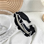 ( black) Pearl Headband brief fashion Korea knitting retro woolen Cloth