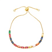 ( Color) occidental style fashion all-Purpose color zircon braceletins samll bracelet womanbrk