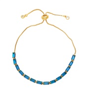 ( blue) occidental style fashion all-Purpose color zircon braceletins samll bracelet womanbrk