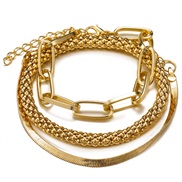 (53615 1)occidental style exaggerating chain braceletins personality hollow Metal snake chain bracelet
