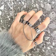 (JS5237)occidental style Metal chain bracelet ring man woman punk wind ring retro