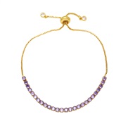 (purple)zircon braceletbracelet embed color zircon bracelet womanbrk