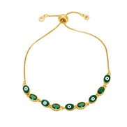 ( green)occidental style eyes bracelet woman  fashion personality color enamel eyes braceletbrk
