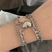 (562   1) creative love bracelet lovers buckle bracelet lovers bracelet