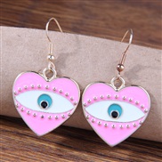 fashion  concise Metal concise eyes love temperament rope personality earrings