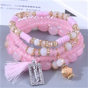 fashion concise all-Purposelove tassel  multilayer accessories lady temperament bracelet