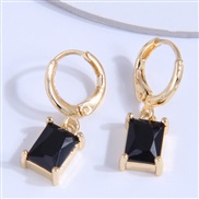high quality fashion sweet concise embed zircon personality earring buckle
