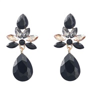 ( black)ins wind occidental style exaggerating Alloy diamond flowers earring occidental style earrings woman fully-jewe