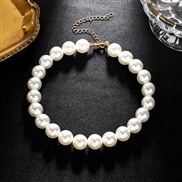 (1.4mm) occidental style Pearl necklace brief fashion chain more size clavicle chain  retro Ladies wind chain