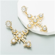 ( white) occidental styleins wind earrings woman diamond Word exaggerating long style earring temperament high Earring