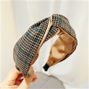 ( green )Korean style color wind Headband retro temperament samll style pattern HeadbandR