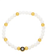 ( black) occidental style brief crystal beads beads eyes bracelet  enamel eyesbrj