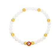 ( red) occidental style brief crystal beads beads eyes bracelet  enamel eyesbrj