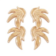( Gold)E occidental style  exaggerating long style Irregular earrings wind retro Earring woman