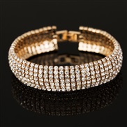 ( Gold)occidental style woman Korean style Rhinestone bangle crystal  lady bracelet  Rhinestone bangle bracelet