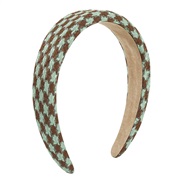 (green )F brief personality pattern color geometry Headband  high elegant Headband woman