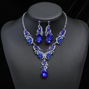 occidental style exaggerating temperament necklace earrings two retro Alloy