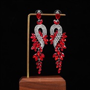 ( red)exaggerating retro earrings  multicolor Optional pattern fashion  new earrings