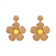 ()occidental style personality earrings handmade flowers ear stud Bohemia earrings wind
