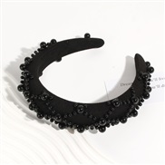 ( black) big samll Pearl Headband fashion all-Purpose Headband width