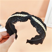 ( black)Bohemian style Headband brief width cortex high-end weave Headband
