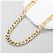 ins wind  fashion chain pendant necklace titanium steel gilded snake temperament personality high