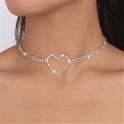 ( White K) samll clavicle chain  claw chain fully-jewelled love sweet personality necklace woman