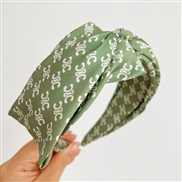 ( green butterfly )autumn width Korea fashion bow Headband head brief temperament Headband womanR