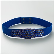 ( blue)occidental style fashion belt elasticity belt flash diamond chain lady belt ornament Dress