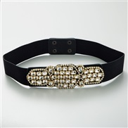 ( white)occidental style fashion belt elasticity belt flash diamond chain lady belt ornament Dress