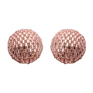 ( champagne)occidental style exaggerating wind Earring super fully-jewelled half three-dimensional earrings colorful dia