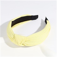 ( green 1)occidental style pure color Headband width knitting Headband all-Purpose