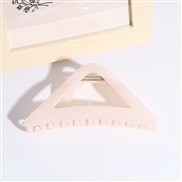 ( Pink)Korea frosting big triangle woman fashion personality hair clip watch-face hair clip head