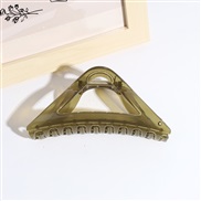 ( green)Korea frosting big triangle woman fashion personality hair clip watch-face hair clip head