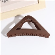 ( brown)Korea frosting big triangle woman fashion personality hair clip watch-face hair clip head