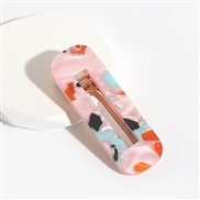 ( square  Color) Acrylic hair clip woman sweet Acetate sheet