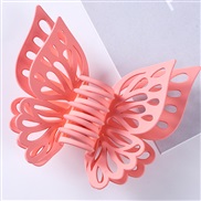 (3  Pinkbutterfly )candy colors frosting butterfly Korean style hollow Double layer butterfly watch-face claw all-Purpo