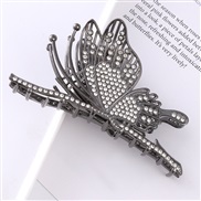 (5  gun blackbutterfly  Metal)all-Purpose Metal diamond Korean style new embed Pearl rose claw hollow butterfly claw