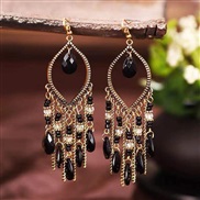 fashion concise Bohemia Metal drop temperament earrings
